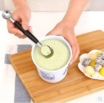 Αξεσουάρ κουζίνας Melon διπλής όψης Χρησιμοποιείται για φρούτα κουζίνας Κρέμα σορμπέ Εργαλείο μαγειρέματος Γαρνίρει gadget κουζίνας Dropshipping