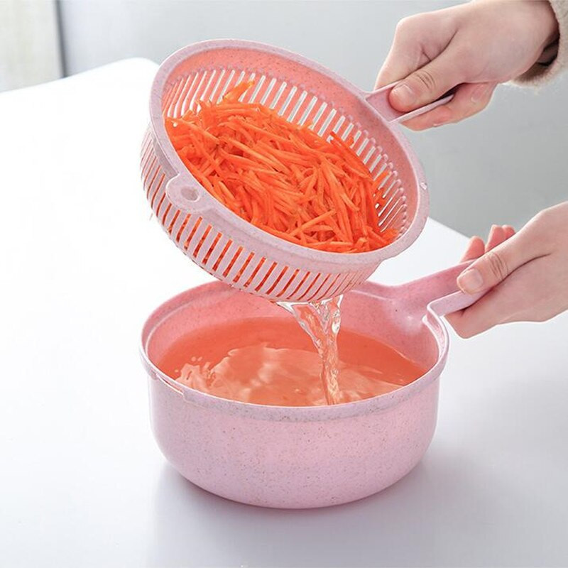 Daržovių pjaustyklė Bulvių skustukas Morkų svogūnų trintuvas su sieteliu daržovių pjaustytuvu 8 viename Virtuvės priedai