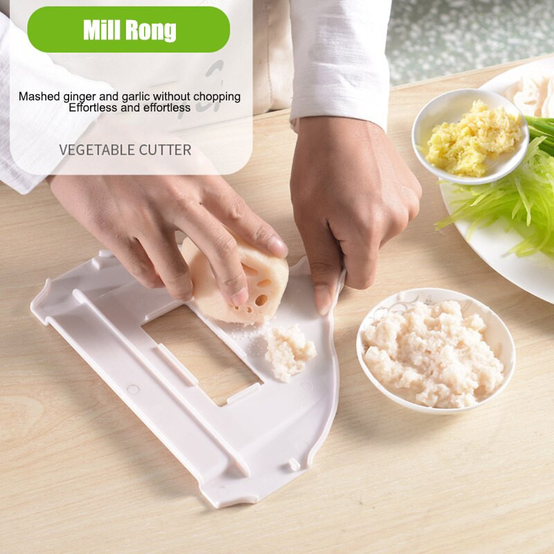 Zöldségvágó Gyümölcslefolyó kosár Burgonyaszeletelő Reszelő Konyha Háztartási Multifunkciós Zöldség aprító