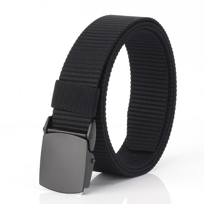 Férfi textil öv 3 cm széles fém csattal