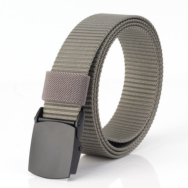 Férfi textil öv 3 cm széles fém csattal