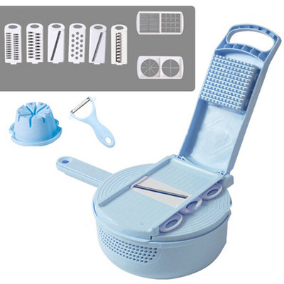 Továbbfejlesztett Zöldségvágó Reszelő Szeletelő műtárgy Saláta aprító Konyhai Főzőeszközök Sajt Hagyma Gyümölcs Többfunkciós Aprított