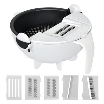 Zöldség szeletelő burgonya hámozó sárgarépa hagyma reszelő kézi konyhai gyümölcs zöldség vágó többfunkciós szeletelő lefolyó kosár