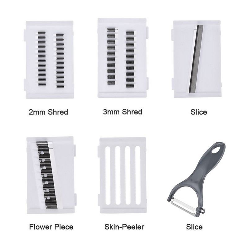 Zöldség szeletelő burgonya hámozó sárgarépa hagyma reszelő kézi konyhai gyümölcs zöldség vágó többfunkciós szeletelő lefolyó kosár