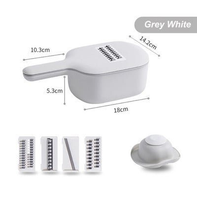 Zöldségreszelő Zöldségszeletelők Aprítógépek Multiszeletelő Hámozó Sárgarépa Gyümölcs 6 az 1-ben Gadgets Zöldségvágó eszközök