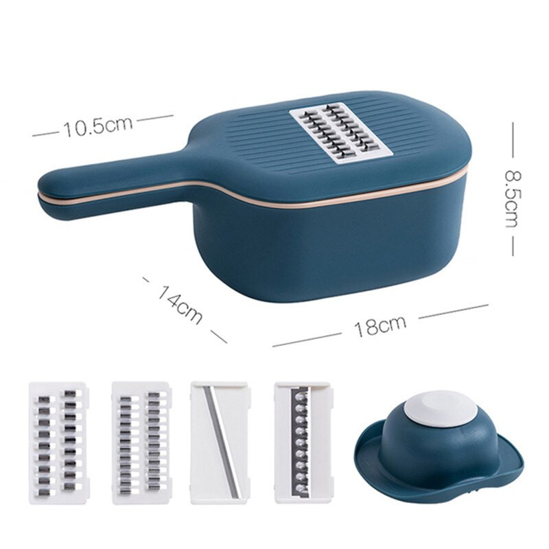 Zöldségreszelő Zöldségszeletelők Aprítógépek Multiszeletelő Hámozó Sárgarépa Gyümölcs 6 az 1-ben Gadgets Zöldségvágó eszközök