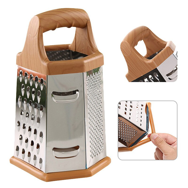 Šešiapusės trintuvės Rankinė daržovių spiralinė pjaustyklė Smulkintuvas Sūrio trintuvas Virtuvės įrankiai Nerūdijančio plieno obliavimo staklės