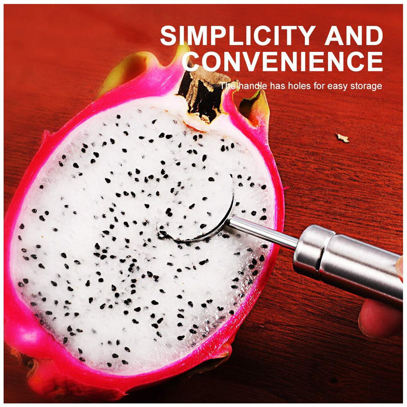 Vaisių kamuoliukų kasimo įtaisas, daliklis arbūzas bulvių šaukštas vaisių lėkštės plaunamas kaušelis su kabliuko graviravimo įtaisais