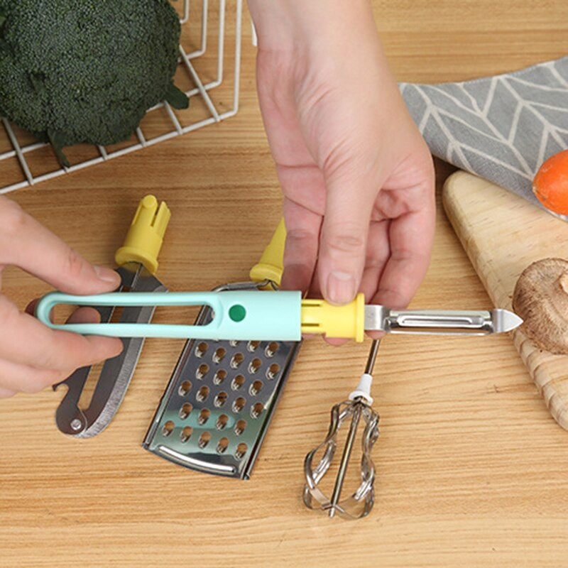 Cocina Gadget Conjuntos többfunkciós konyhai készlet Tojásverő Hámozó Reszelő Praktikus Konyhai Gadgets J99s