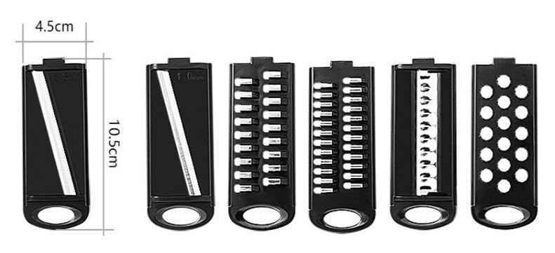 Daržovių pjaustyklė Daržovių pjaustyklės Smulkintuvai Įvairios pjaustyklės Skustukas Morkų Vaisiai 6 viename Įtaisai Daržovių pjaustymo įrankiai