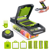 Daržovių pjaustytuvas Daržovių pjaustyklės Smulkintuvai Įvairios pjaustyklės Skustukas Vaisiai 10 viename Prietaisai Daržovių pjaustymui Virtuvės įrankiai