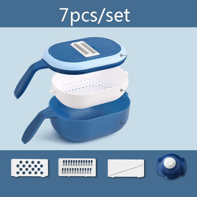 7/11 buc răzătoare pentru legume multifuncționale cu coș de scurgere morcovi cartofi tăiați manual răzătoarea de legume pentru obiecte de bucătărie