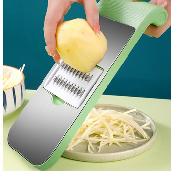 Многофункционална удобна резачка за зеленчуци Кухненска домакинска стъргалка Лесно почистване с дръжка Ренде за ренде от неръждаема стомана