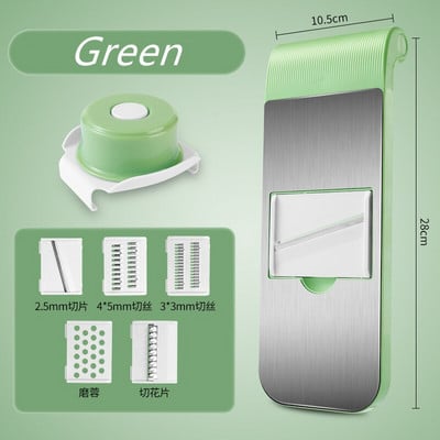 Többfunkciós zöldségvágó állítható reszelő aprító műtárgy konyhai szeletelő műtárgy kézi reszelő konyhai eszköz