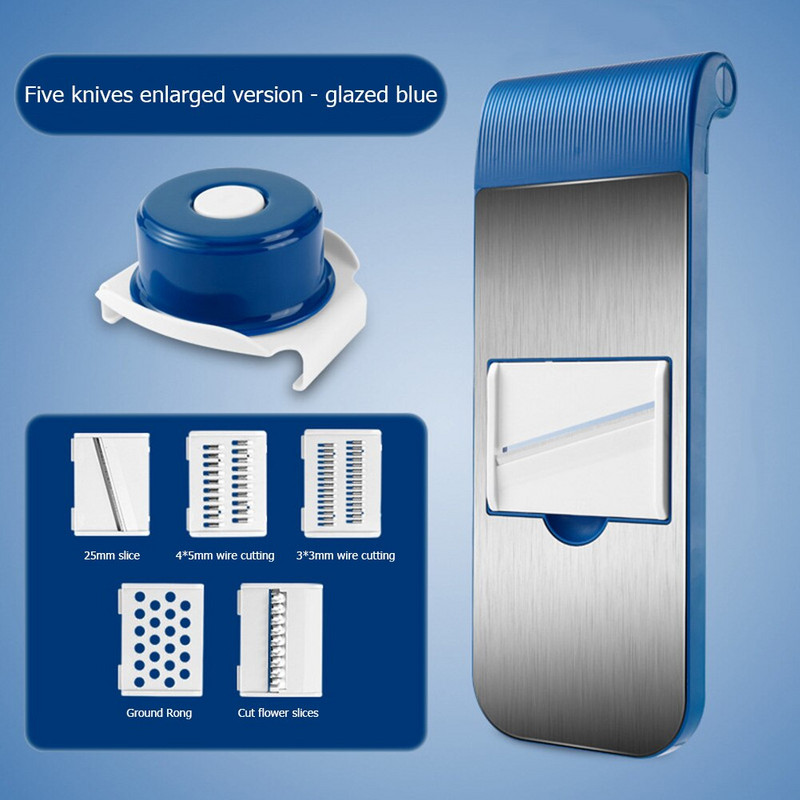 Többfunkciós zöldségvágó állítható reszelő aprító műtárgy konyhai szeletelő műtárgy kézi reszelő konyhai eszköz