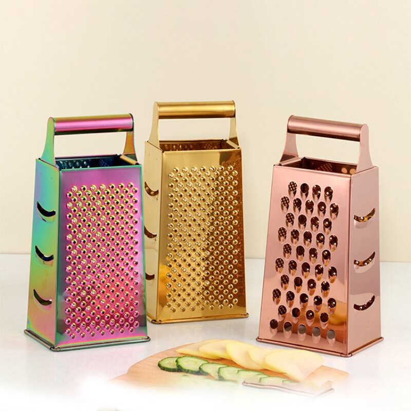 Didelių 4 pusių obliavimo staklės nerūdijančio plieno obliavimo staklės Daržovių žievelės pjaustytuvas Vaisių imbieras Česnakų trintuvas Virimo virtuvės priedai