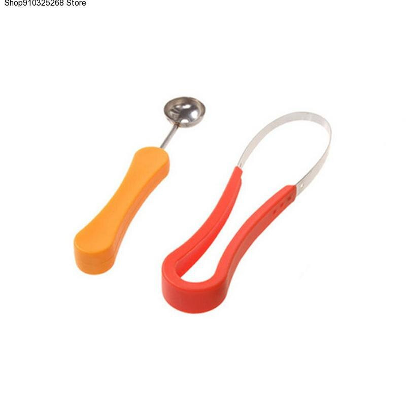 3db/tétel Többfunkciós kreatív gyümölcstál Faragott Dig A labdavezérlő eszköz vezérlése Három részes sárgadinnye ásó hússzerszámok