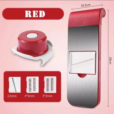 Többfunkciós zöldségvágó Gyümölcsszeletelő Reszelő Aprítógép Vízelvezető kosár 8 az 1-ben Kütyük burgonya aprító konyhai kiegészítők