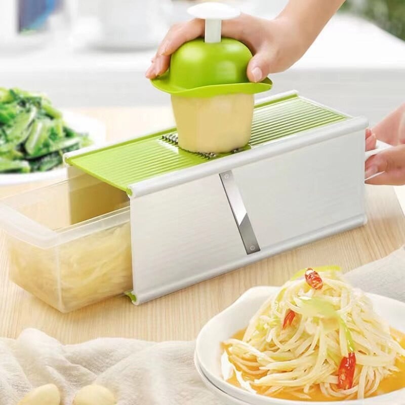Zöldségvágó Műtárgy Konyhai Kiegészítők Sárgarépa minden oldalról felaprítva, kézsérülés nélkül Multifunkcionális szeletelő