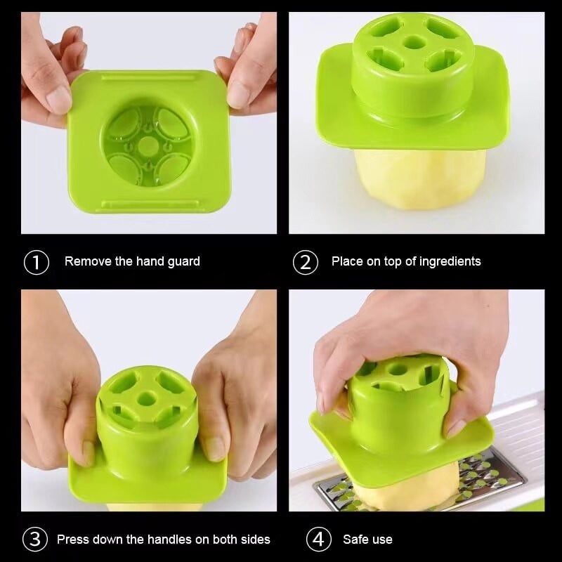 Zöldségvágó Műtárgy Konyhai Kiegészítők Sárgarépa minden oldalról felaprítva, kézsérülés nélkül Multifunkcionális szeletelő