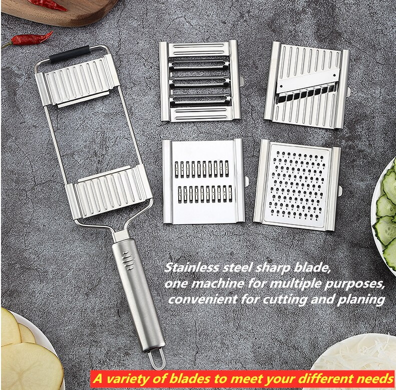 Többcélú zöldségszeletelő rozsdamentes acél reszelő aprítógépek burgonyahámozó sárgarépareszelő konyhai kiegészítők kütyük