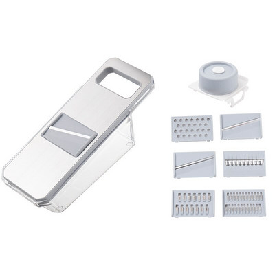 Új multifunkcionális zöldségvágó háztartási konyhai tartozékok Reszelő Rozsdamentes acél szeletelő és aprító műtárgyreszelő