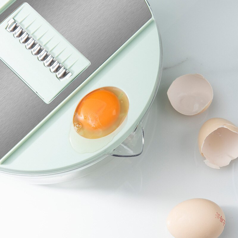 Új multifunkcionális zöldségvágó háztartási konyhai tartozékok Reszelő Rozsdamentes acél szeletelő és aprító műtárgyreszelő