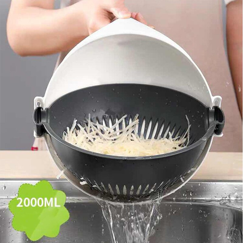 Mandoline Zöldségszeletelő Zöldségkonyhai Kiegészítők Burgonyahámozó Sárgarépareszelő 9 az 1-ben többfunkciós zöldségaprító