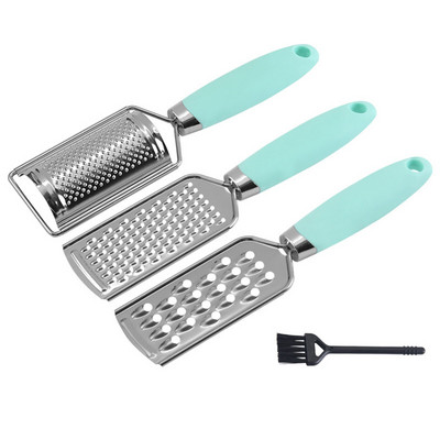 3 db konyhai reszelő készlet rozsdamentes acél aprító burgonya gyömbér zöldség-gyümölcs többfunkciós főzőeszköz
