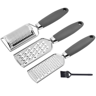 3 db konyhai reszelő készlet rozsdamentes acél aprító burgonya gyömbér zöldség-gyümölcs többfunkciós főzőeszköz