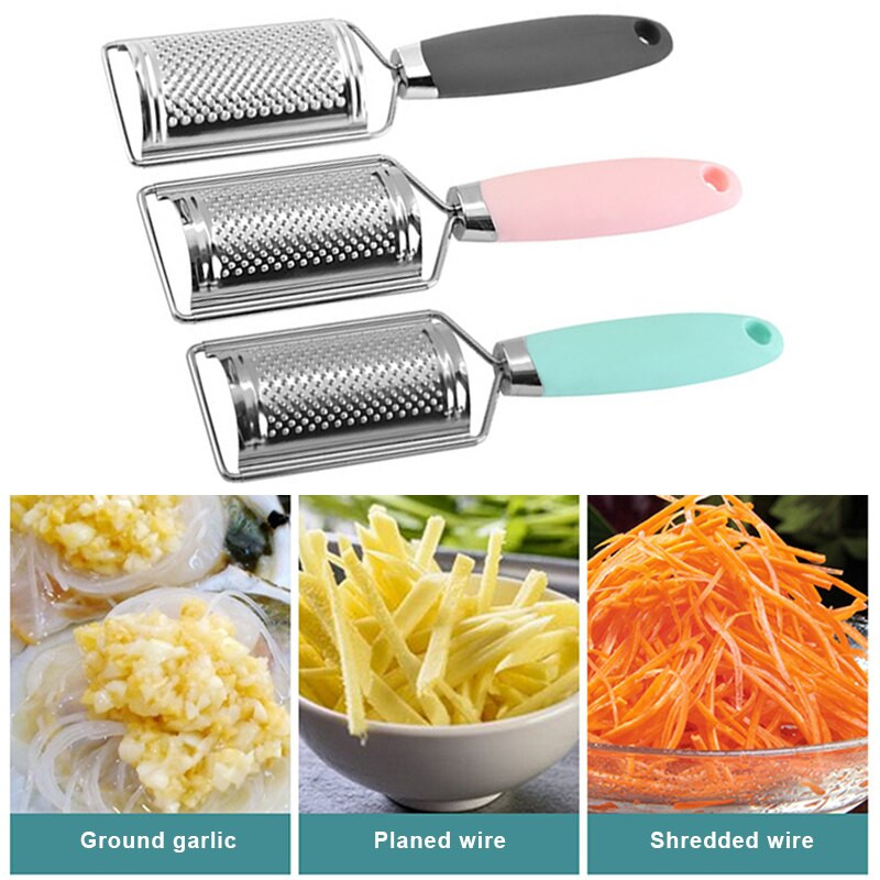 3 db konyhai reszelő készlet rozsdamentes acél aprító burgonya gyömbér zöldség-gyümölcs többfunkciós főzőeszköz
