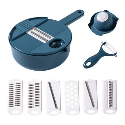 Többfunkciós zöldségvágó kézi zöldségszeletelő tojásfehérje szűrő Zöldség aprító sárgarépa burgonya reszelő