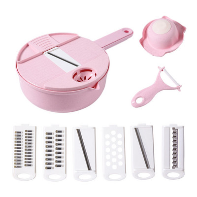 Többfunkciós zöldségvágó kézi zöldségszeletelő tojásfehérje szűrő Zöldség aprító sárgarépa burgonya reszelő