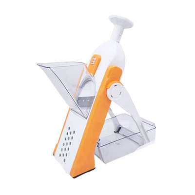 Többfunkciós zöldségszeletelő Biztonságos konyhai szeletelés gyümölcssaláta rozsdamentes acél három az egyben reszelő konyhai eszközök