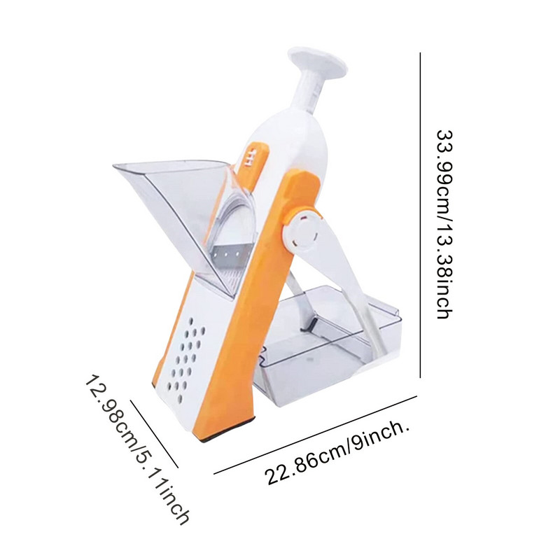 Többfunkciós zöldségszeletelő Biztonságos konyhai szeletelés gyümölcssaláta rozsdamentes acél három az egyben reszelő konyhai eszközök