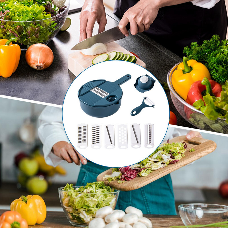 Hordozható kézi aprító vágó, könnyen tisztítható reszelő fogantyúval Többcélú otthoni konyhai eszköz