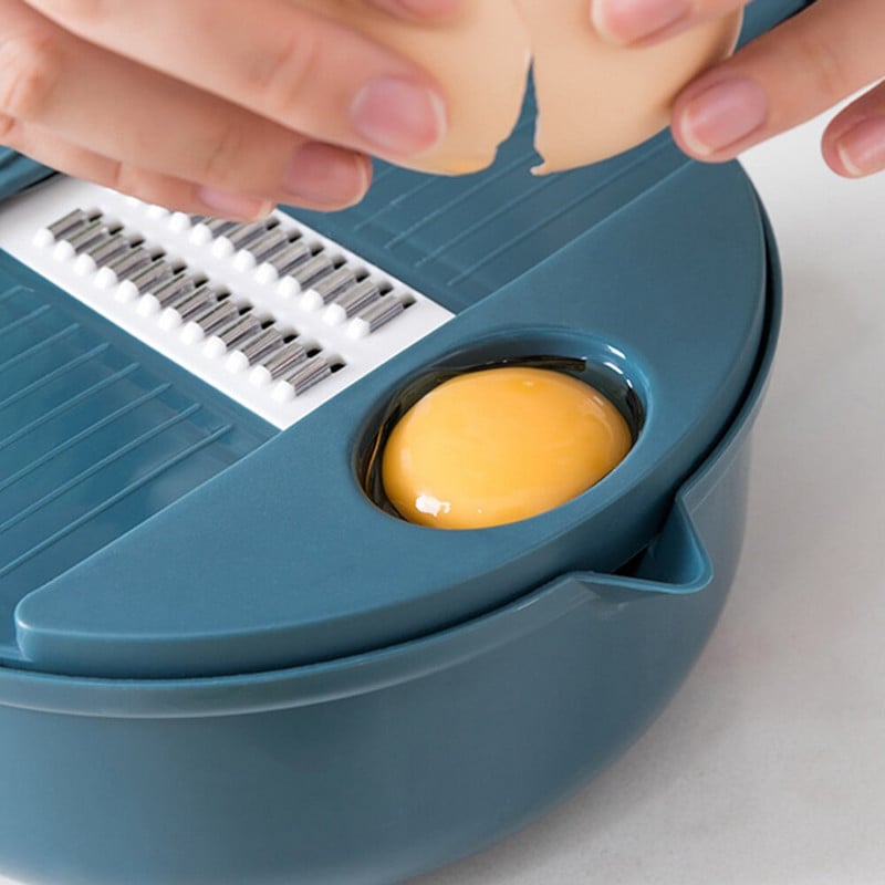 12 csomagos többfunkciós kézi zöldségszeletelő reszelő pengekészlet gyalugép fokhagymaprés kütyük Konyhai kellékek Kiegészítők