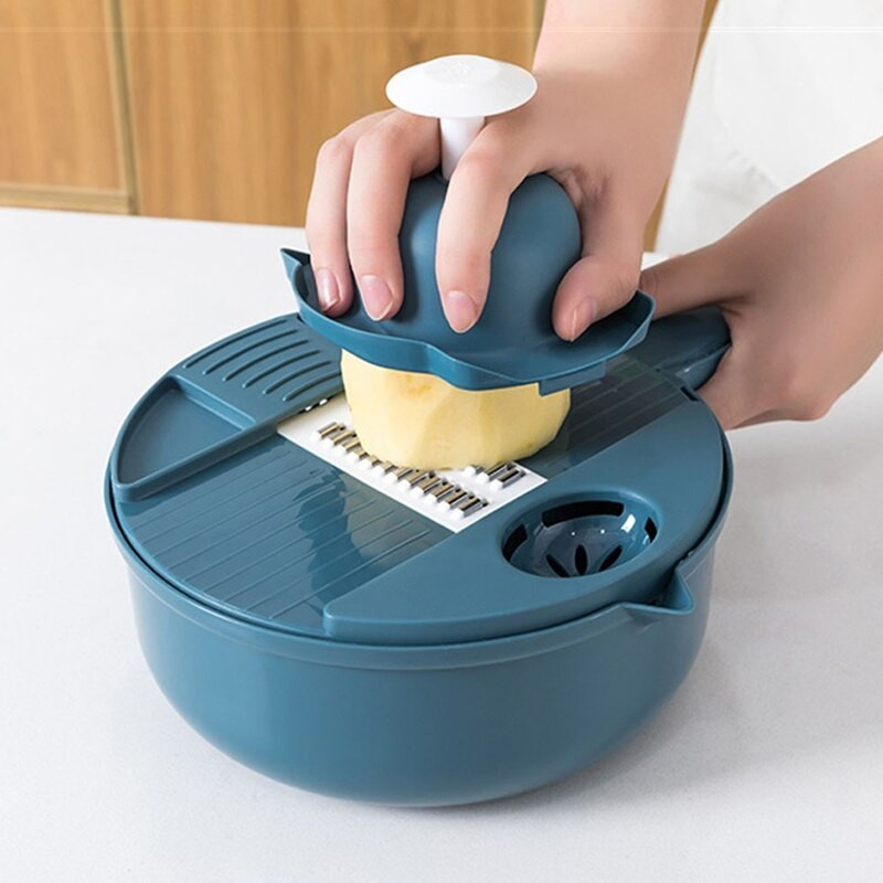 Modern és egyszerű aprítógép otthon 12 funkció szeletelt burgonya reszelék műtárgyak zöldségek aprítása konyhai eszközök aprító reszelő