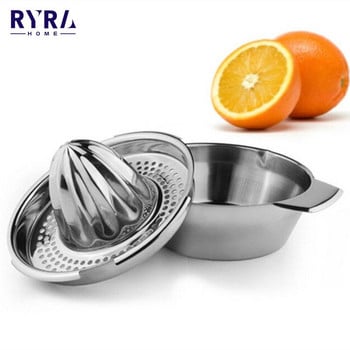 Φορητό Lemon Orange Manual Fruit Juicer Citrus 100% Raw Hand Pressed Juice Maker 304 Αξεσουάρ κουζίνας αποχυμωτής από ανοξείδωτο χάλυβα