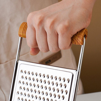 Τρίφτης πατάτας διπλής όψης Κόφτης λαχανικών Τζίντζερ Μύλος σκόρδου Αξεσουάρ κουζίνας Εργαλεία μαγειρέματος Ξύλινη λαβή οικιακές συσκευές