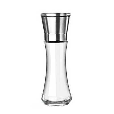 Roostevabast terasest soolapipraveski kaanega, keraamilised labad, klaasist kehavürtsiga soolaloks, reguleeritava jämedusega pipra soolaveski