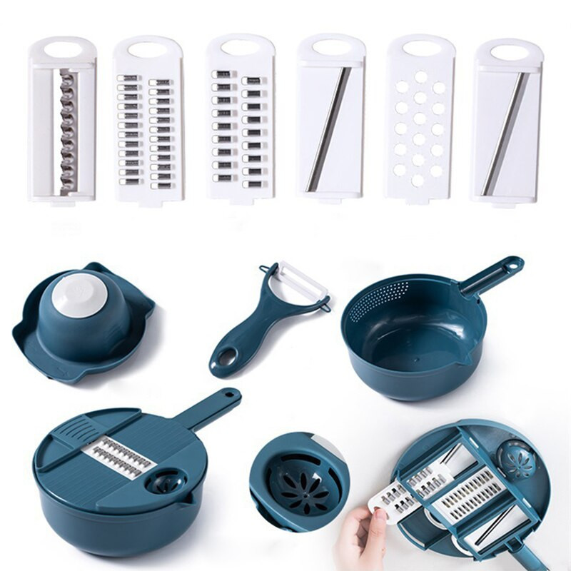 Többfunkciós zöldségaprító Sárgarépa burgonya kézzel vágott reszelő reszelő a konyhai kényelemért zöldséges szerszám