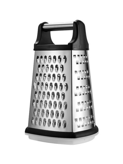 Nagy négyoldalas dobozos reszelő rozsdamentes acél kézi növényi sajtreszelő kézi reszelő konyhai kiegészítők