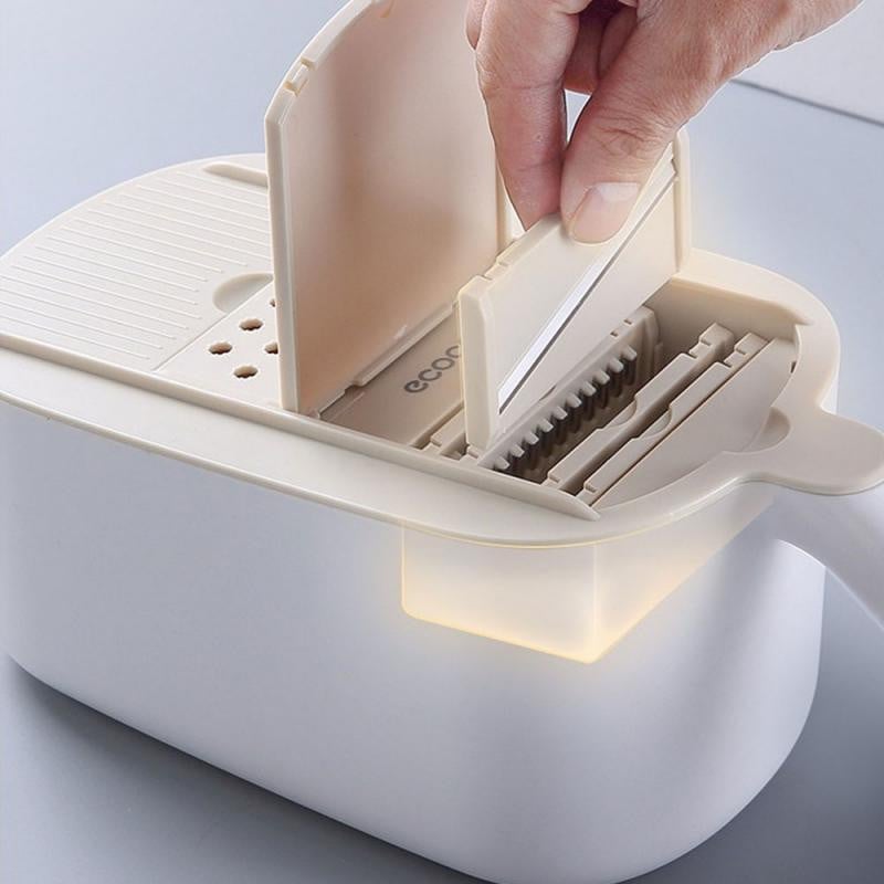 Új multifunkcionális zöldségszeletelő burgonyaszeletelő sárgarépaszeletelő retekreszelő lefolyó kosár konyhai eszközök vágó Cocina