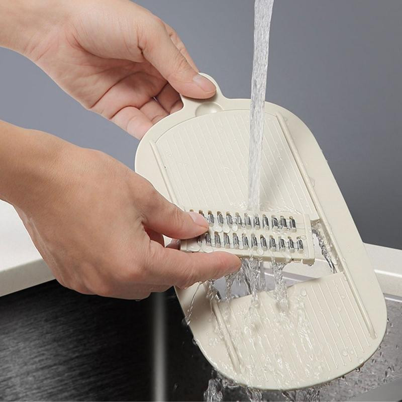 Többfunkciós zöldség mandolin vágó gyümölcsszeletelő burgonya hámozó sárgarépa reszelő konyhai kiegészítők lefolyó kosárral Cocina