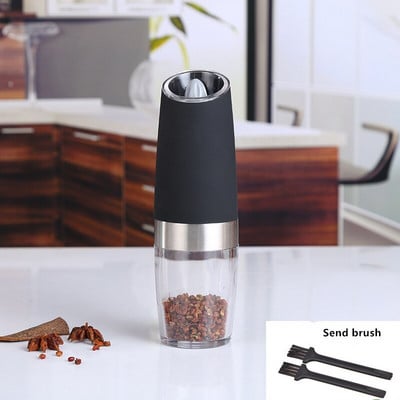 1 db elektromos automata só- és indukciós borsdaráló Gravitációs fűszerdaráló, állítható fűszerdaráló elektromos készlet konyhai eszközök