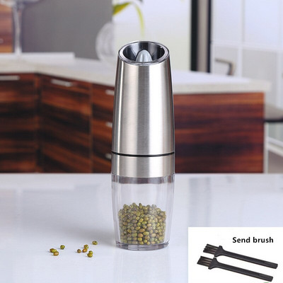 1 db elektromos automata só- és indukciós borsdaráló Gravitációs fűszerdaráló, állítható fűszerdaráló elektromos készlet konyhai eszközök