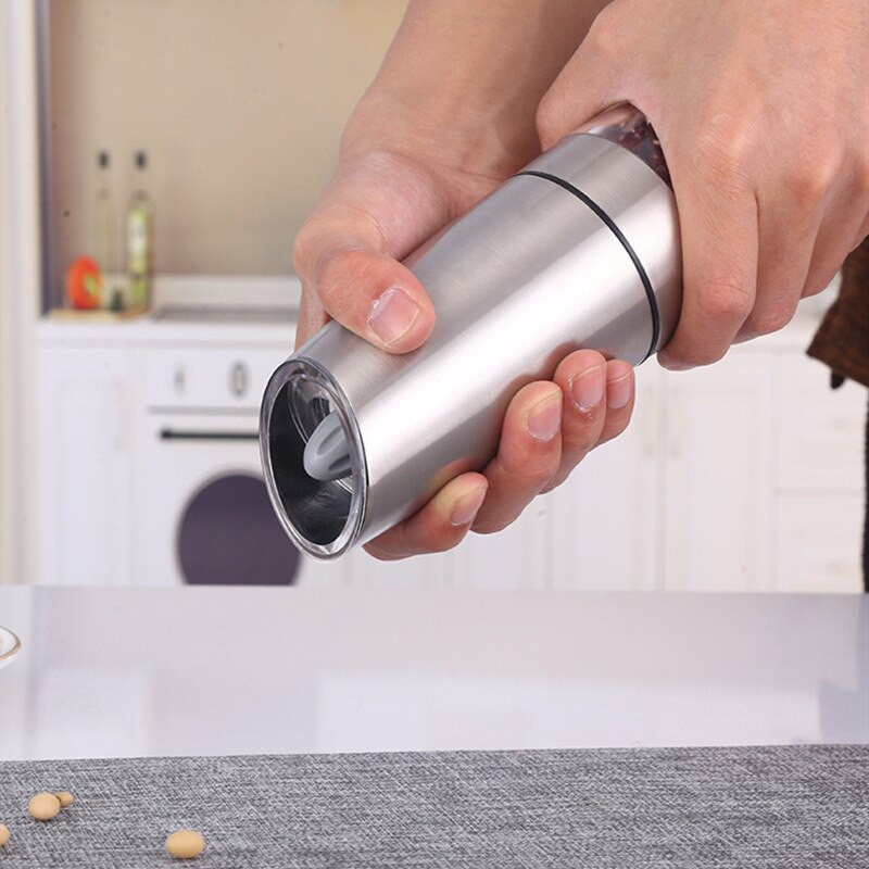 1 db elektromos automata só- és indukciós borsdaráló Gravitációs fűszerdaráló, állítható fűszerdaráló elektromos készlet konyhai eszközök