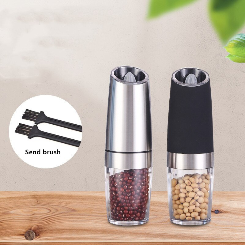 1 db elektromos automata só- és indukciós borsdaráló Gravitációs fűszerdaráló, állítható fűszerdaráló elektromos készlet konyhai eszközök