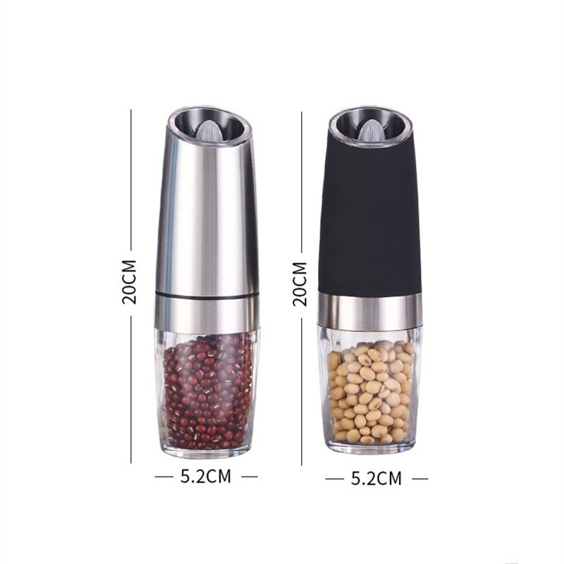 1 db elektromos automata só- és indukciós borsdaráló Gravitációs fűszerdaráló, állítható fűszerdaráló elektromos készlet konyhai eszközök